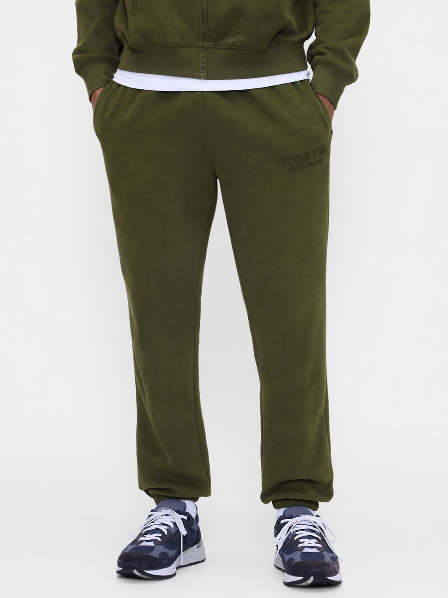 Green Cotton Blend Trousers_1