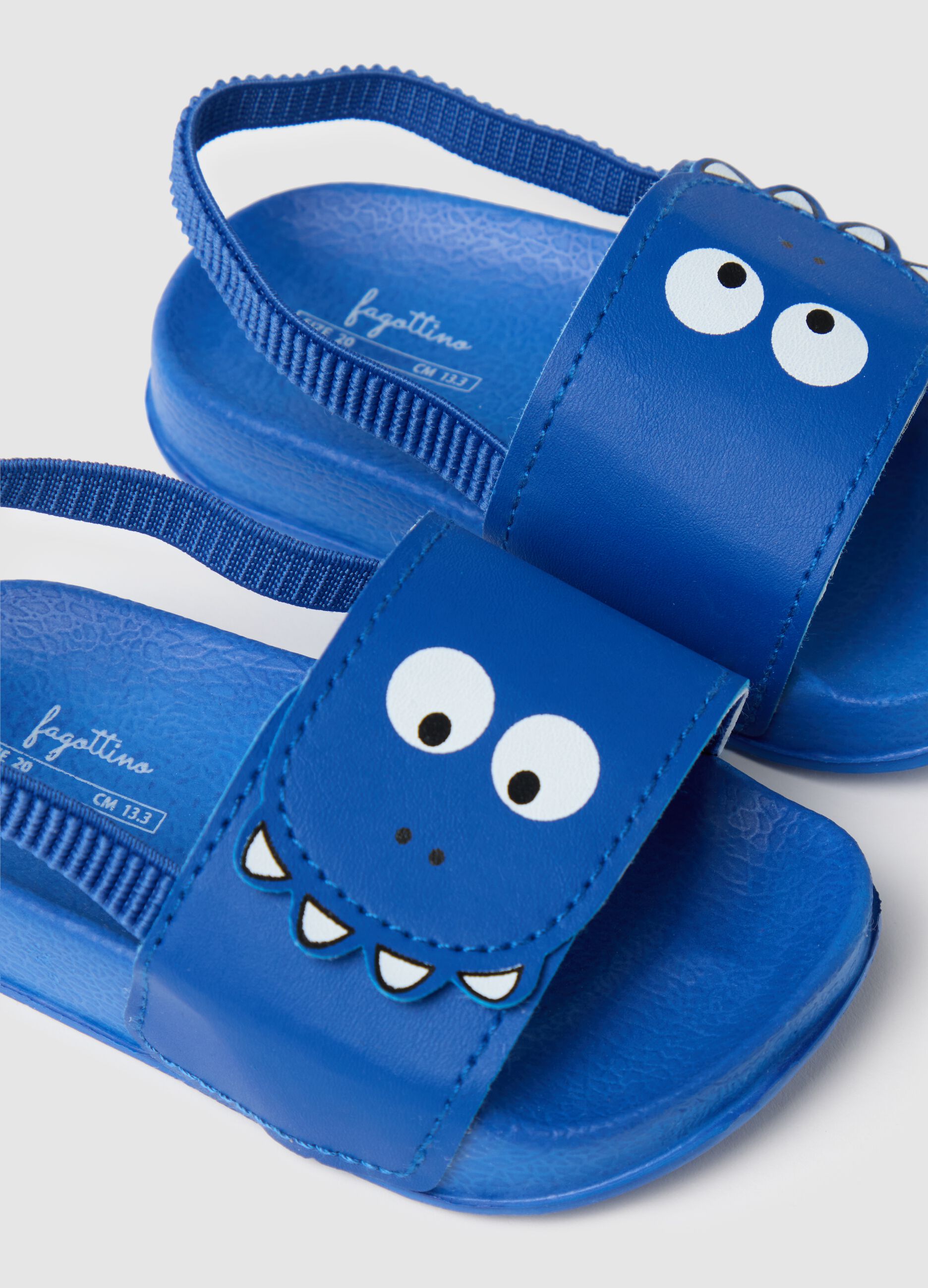 Sandali da bambino in EVA blu con occhi divertenti
