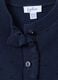 Girls' blue pure cotton cardigan with regular fit_3