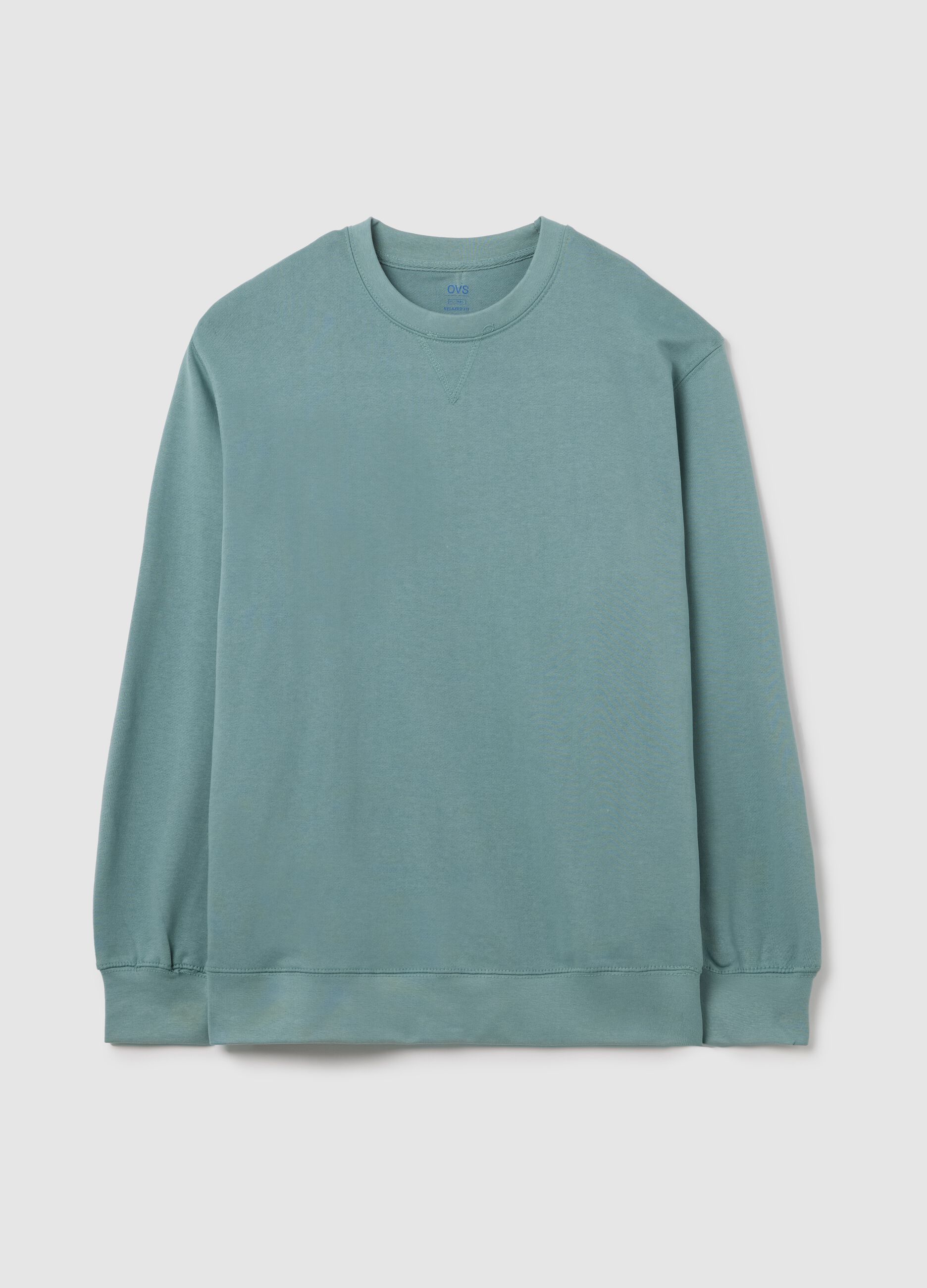 Oversized sweatshirt with round neck