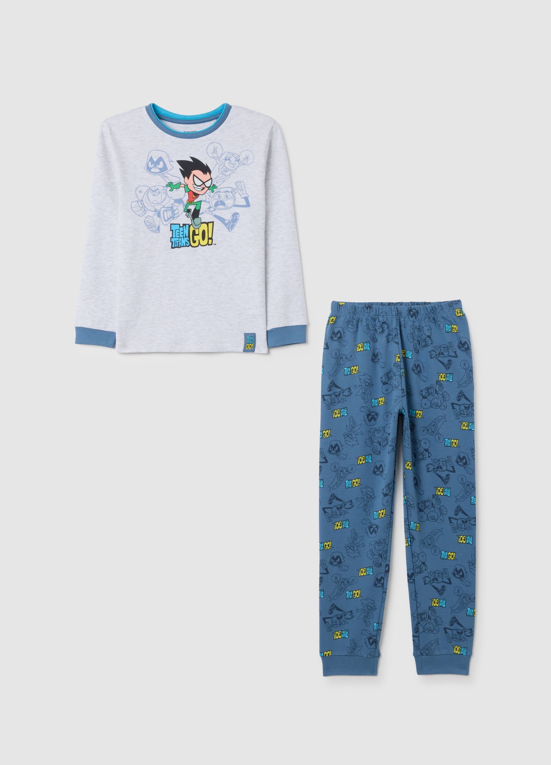 Children's pyjamas in multi-coloured cotton blend regular fit