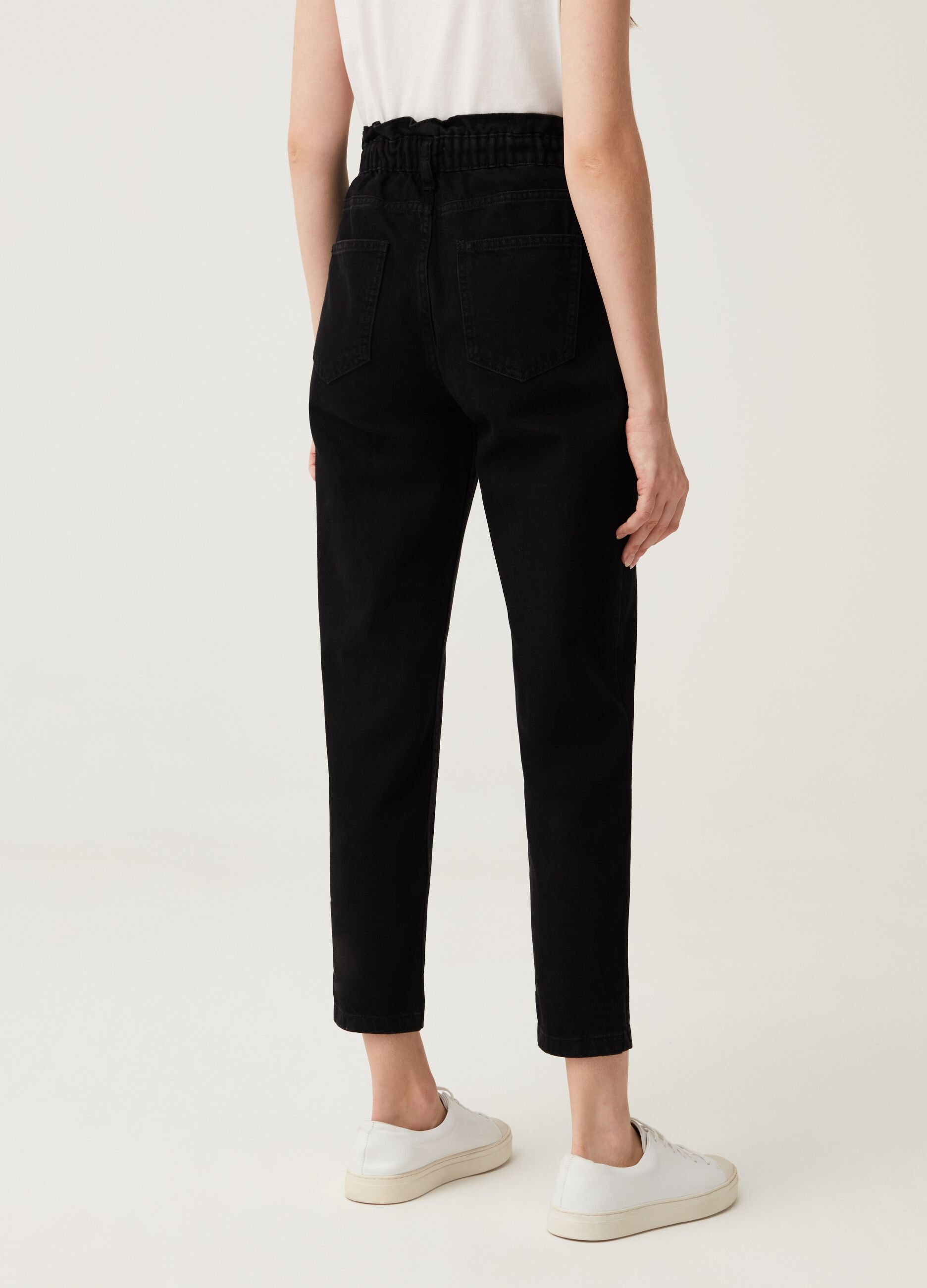 Jeans slouchy in cotone_2