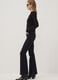 Blue flared stretch-cotton jeans_0