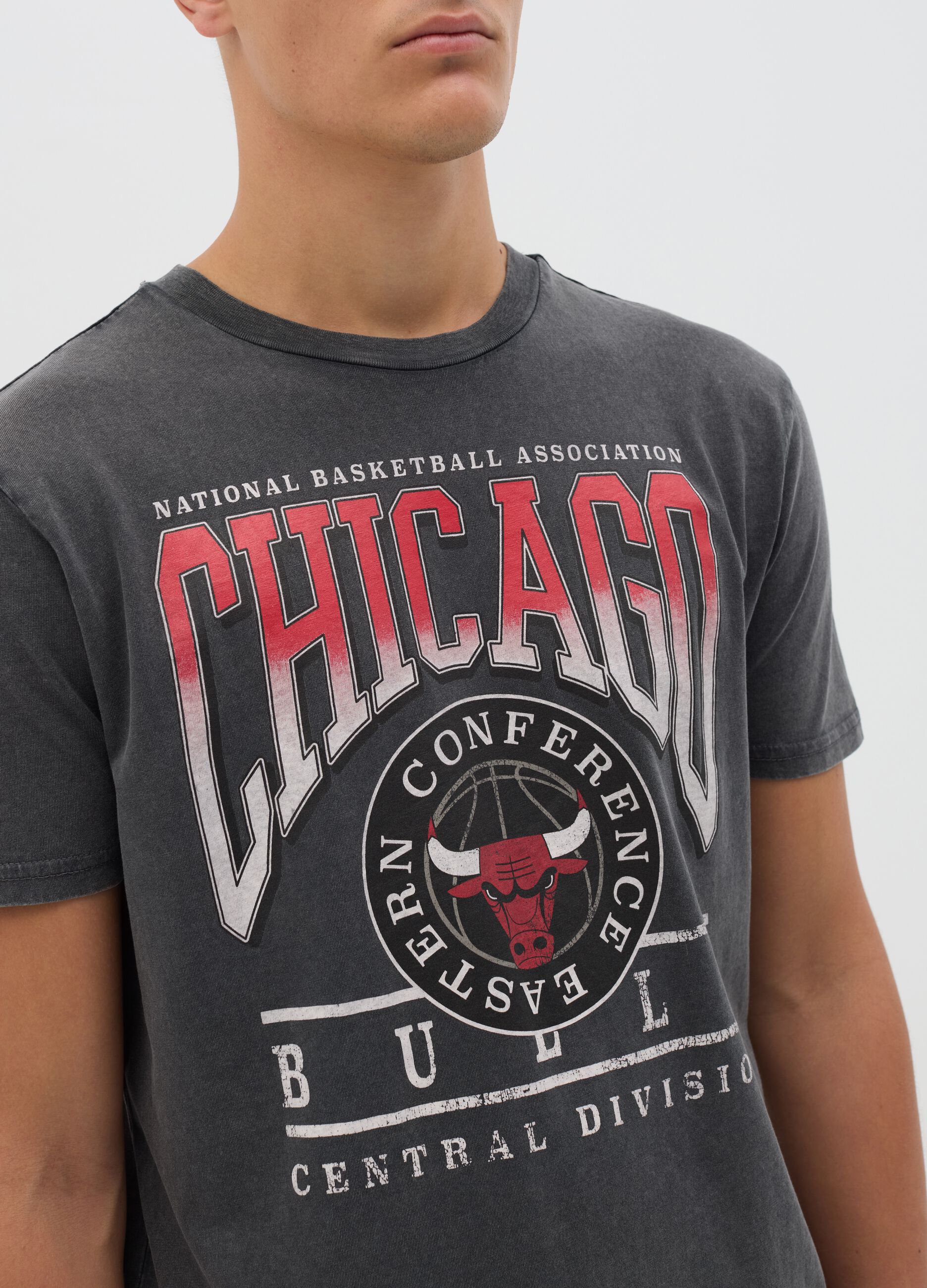 Chicago Bulls NBA Cotton Black T-shirt