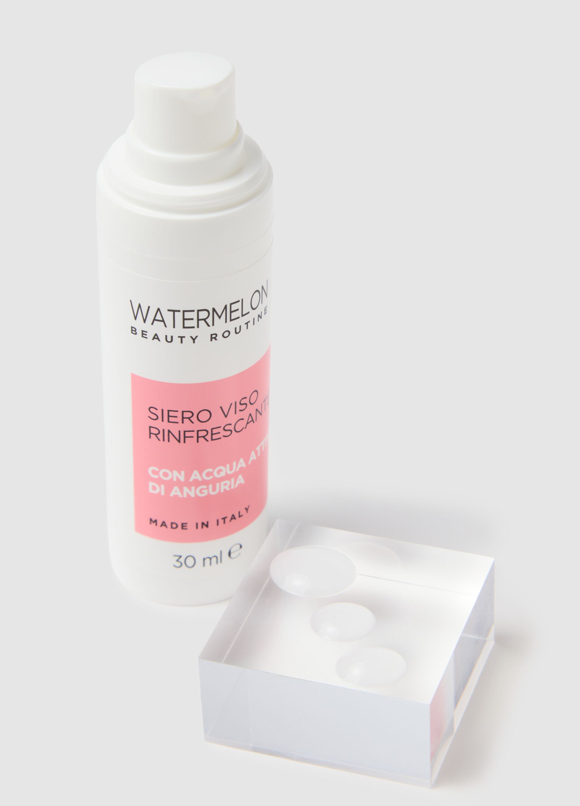 Refreshing face serum with watermelon active water