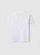 Kids&rsquo; white pure cotton T-shirt, oversized fit_1