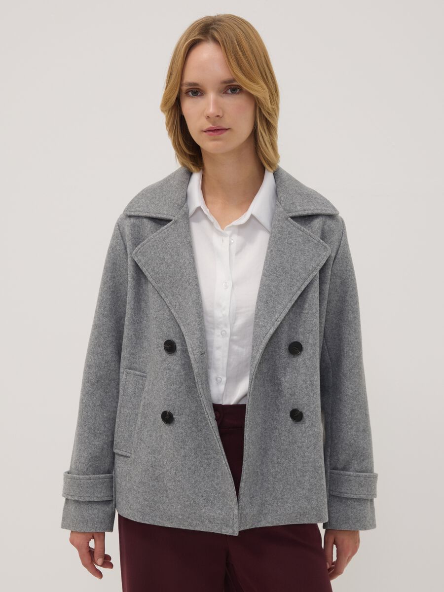 Giacca grigia doppiopetto regular fit_1
