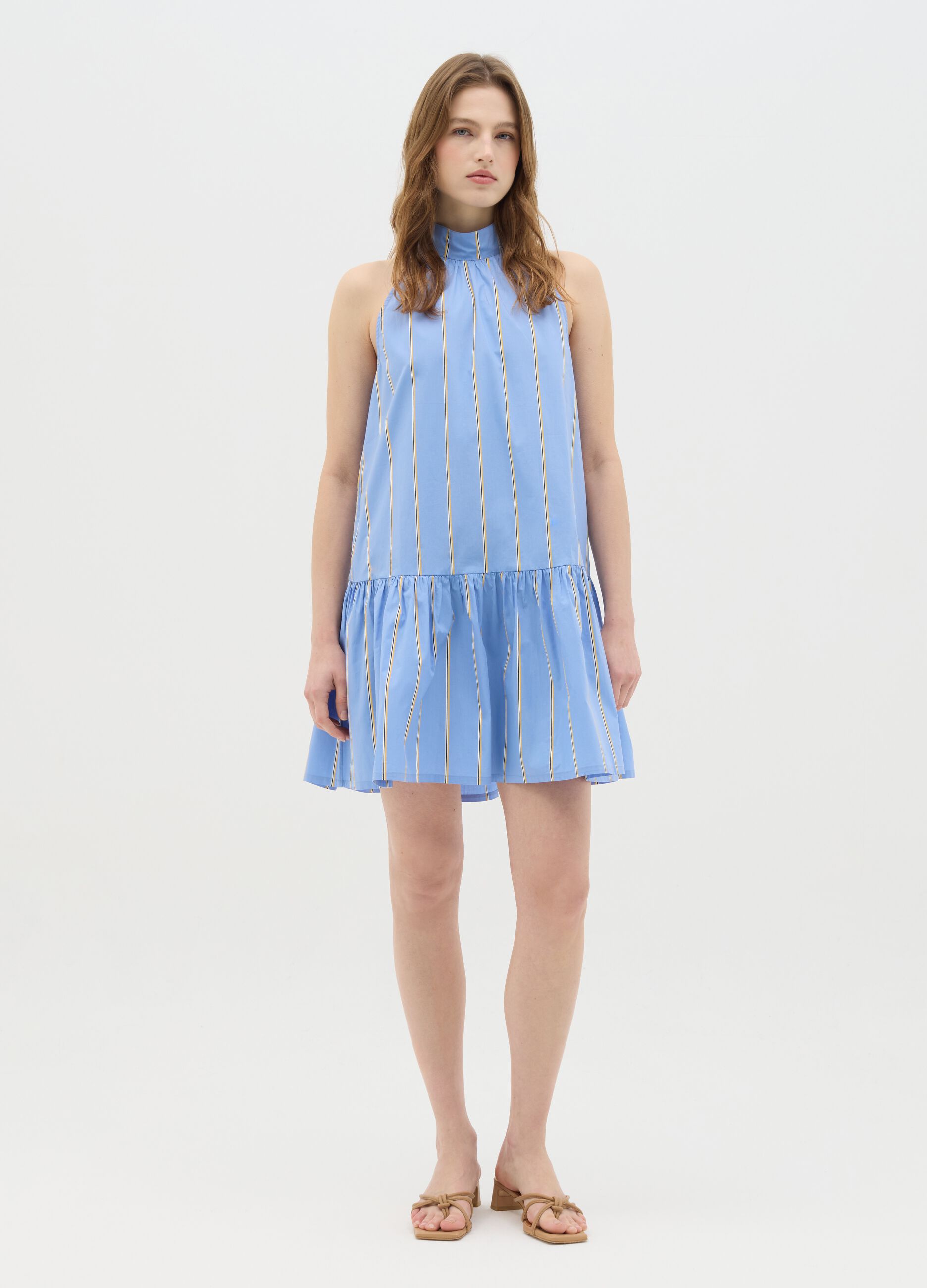 Women's Multicolour Regular Fit Pure Cotton Dress