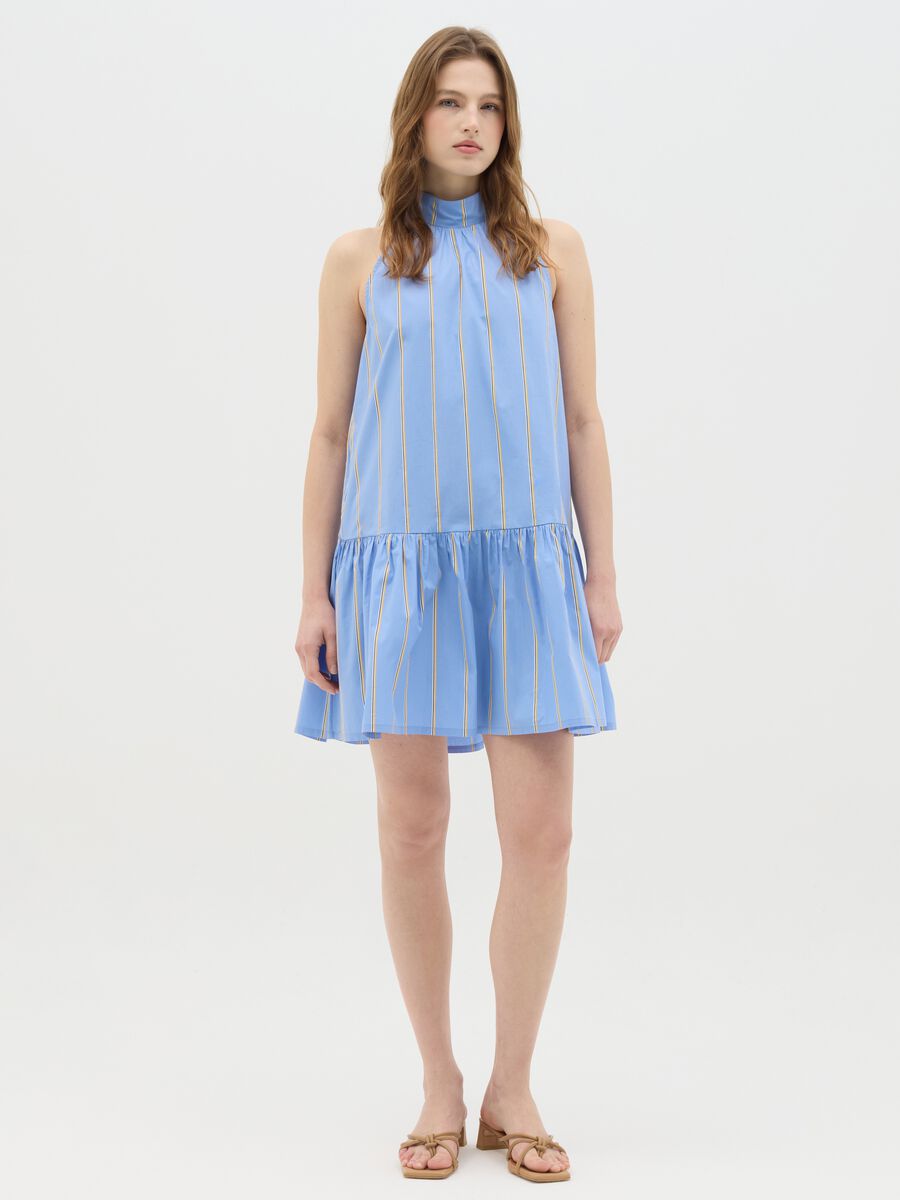 Women's Multicolour Regular Fit Pure Cotton Dress_0