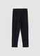 Black organic stretch cotton leggings_1