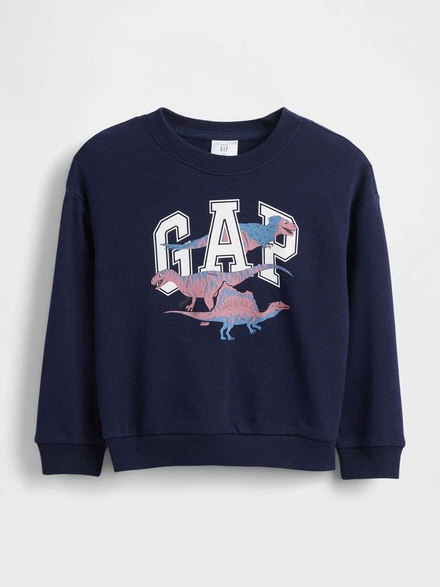 Blue Jumper with Dinosaurs_0