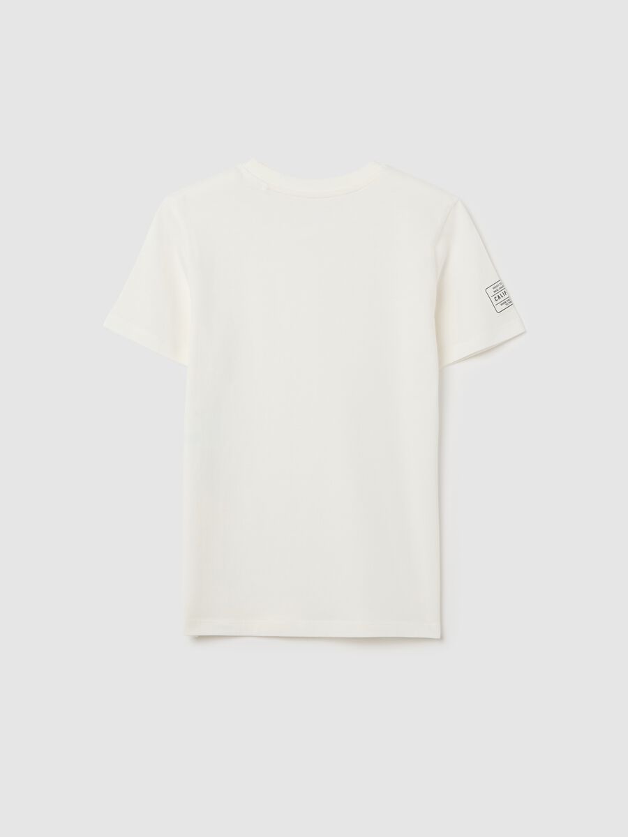 White short sleeve T-shirt made of organic cotton OVS Kids_1