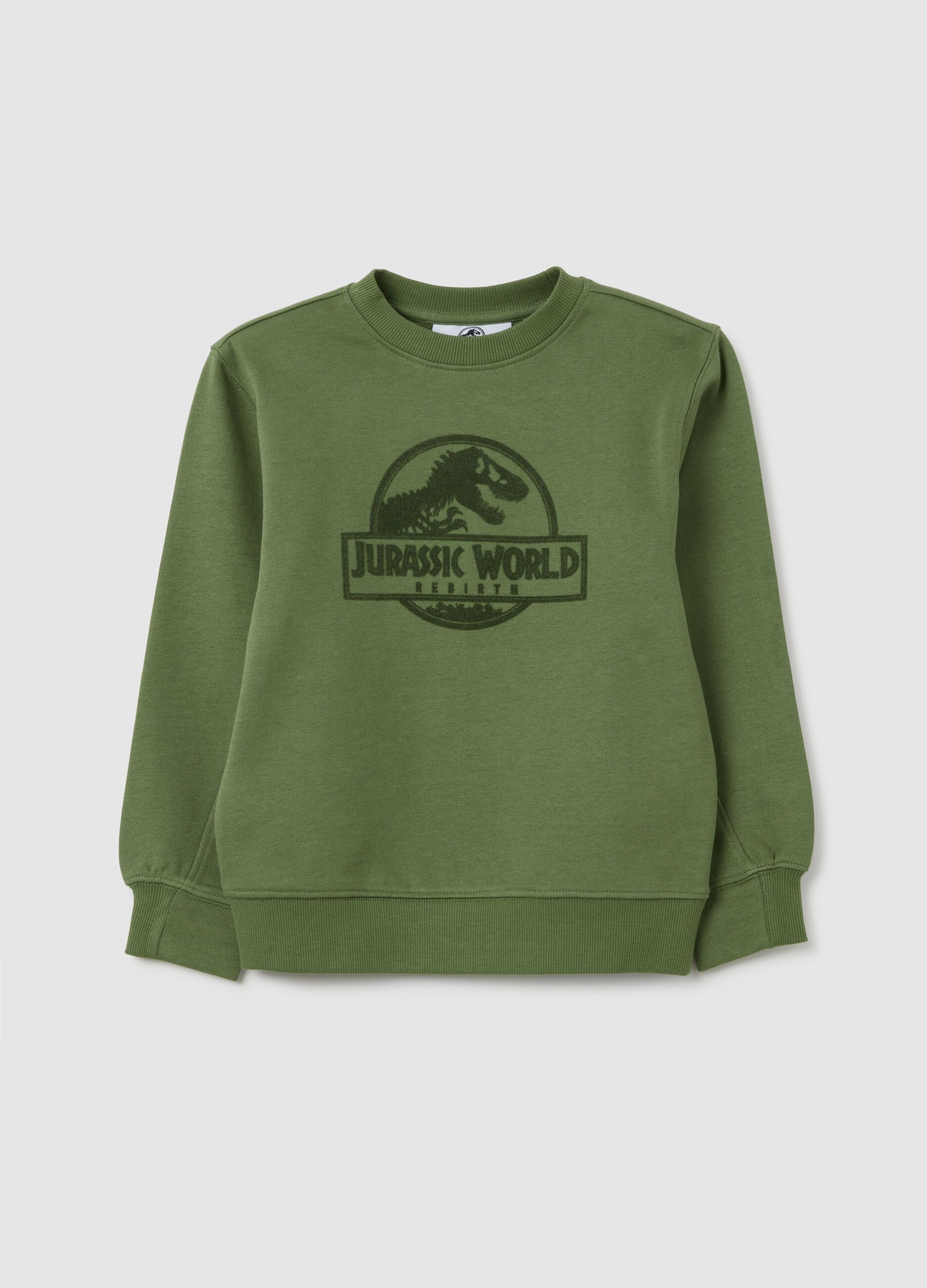 Felpa verde con stampa Jurassic World