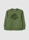 Child's green cotton sweatshirt with Jurassic World logo, regular fit_0