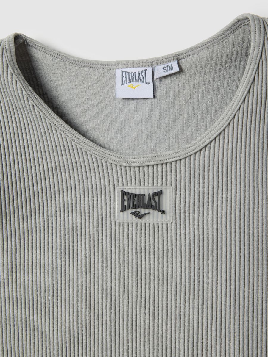 Grey Boxy Fit Short Sleeve Sport T-shirt_5