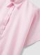 Camicia rosa in puro lino a maniche corte regular fit_1