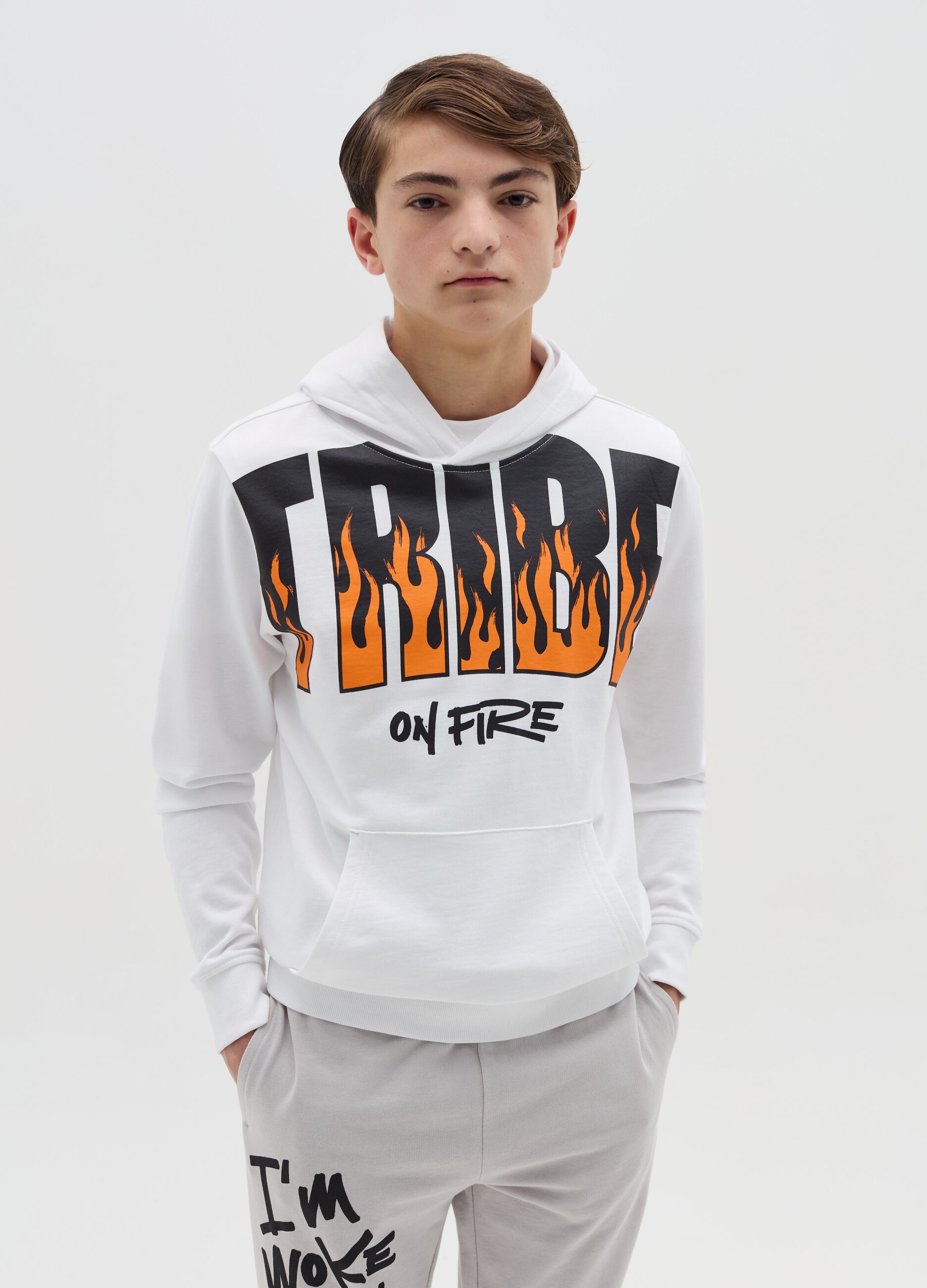 Felpe Ragazzo Bianco OVS