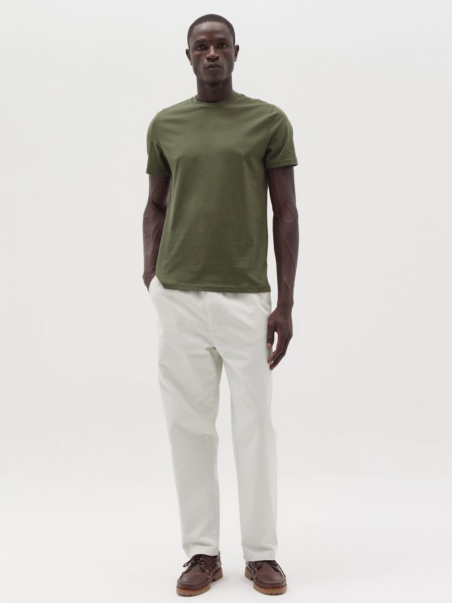Cotton T-shirt with round neck_1
