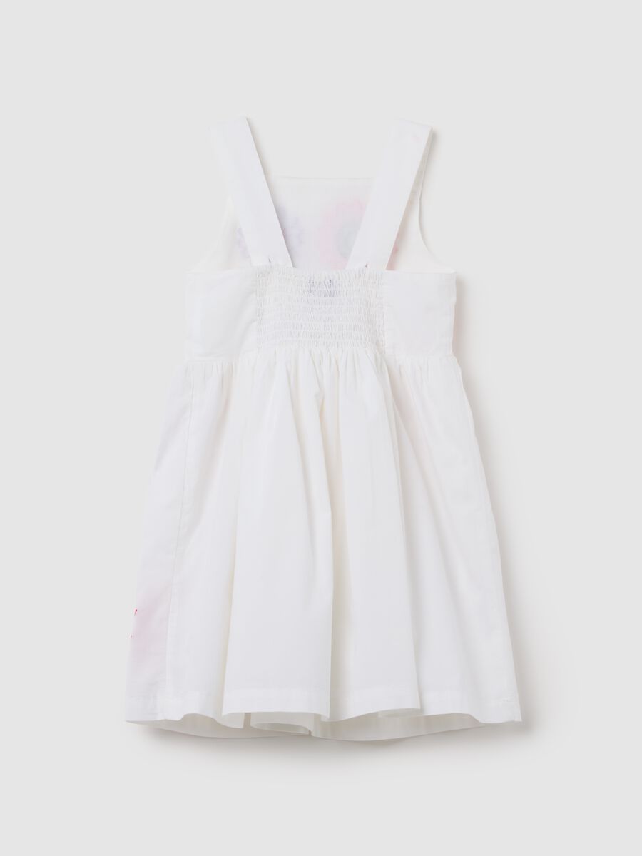 Abito da bambina in puro cotone multicolor regular fit con stampe _1