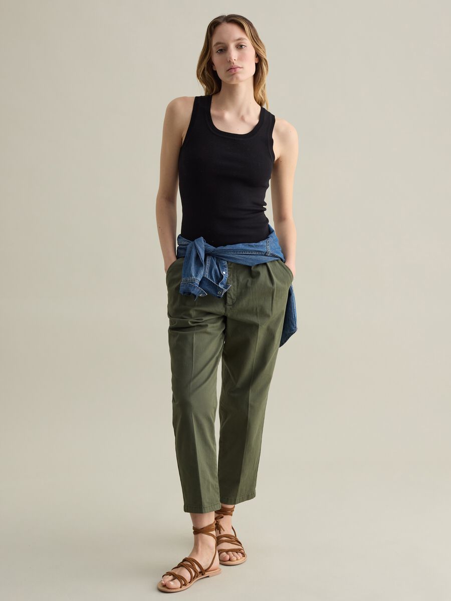 Solid colour tank top_0