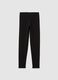 Girls' black stretchy cotton skinny leggings_3