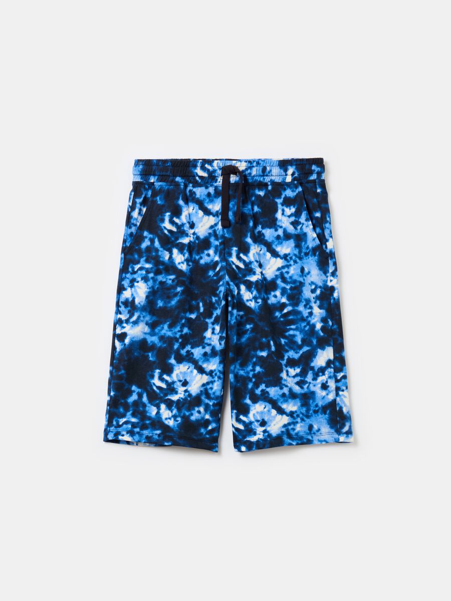 Bermuda jogger in French Terry Tie Dye_0
