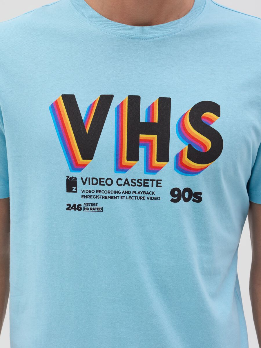 T-shirt with vintage video cassette print_3