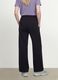 Pantaloni jogger neri in misto cotone straight fit_2