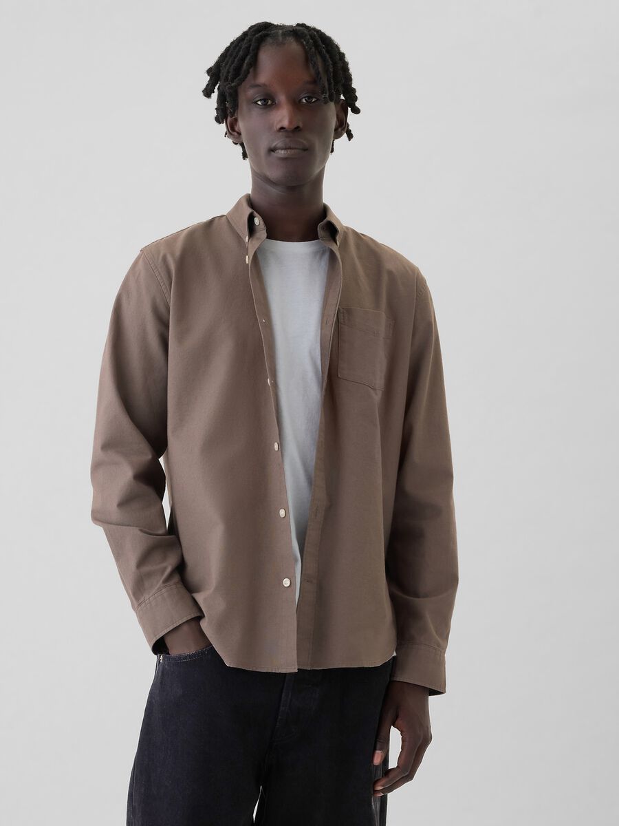 Regular-fit shirt in Oxford cotton_0