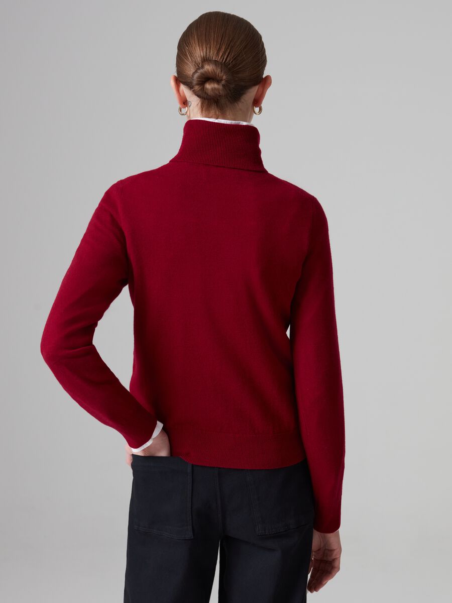 Pullover in lana a collo alto_2
