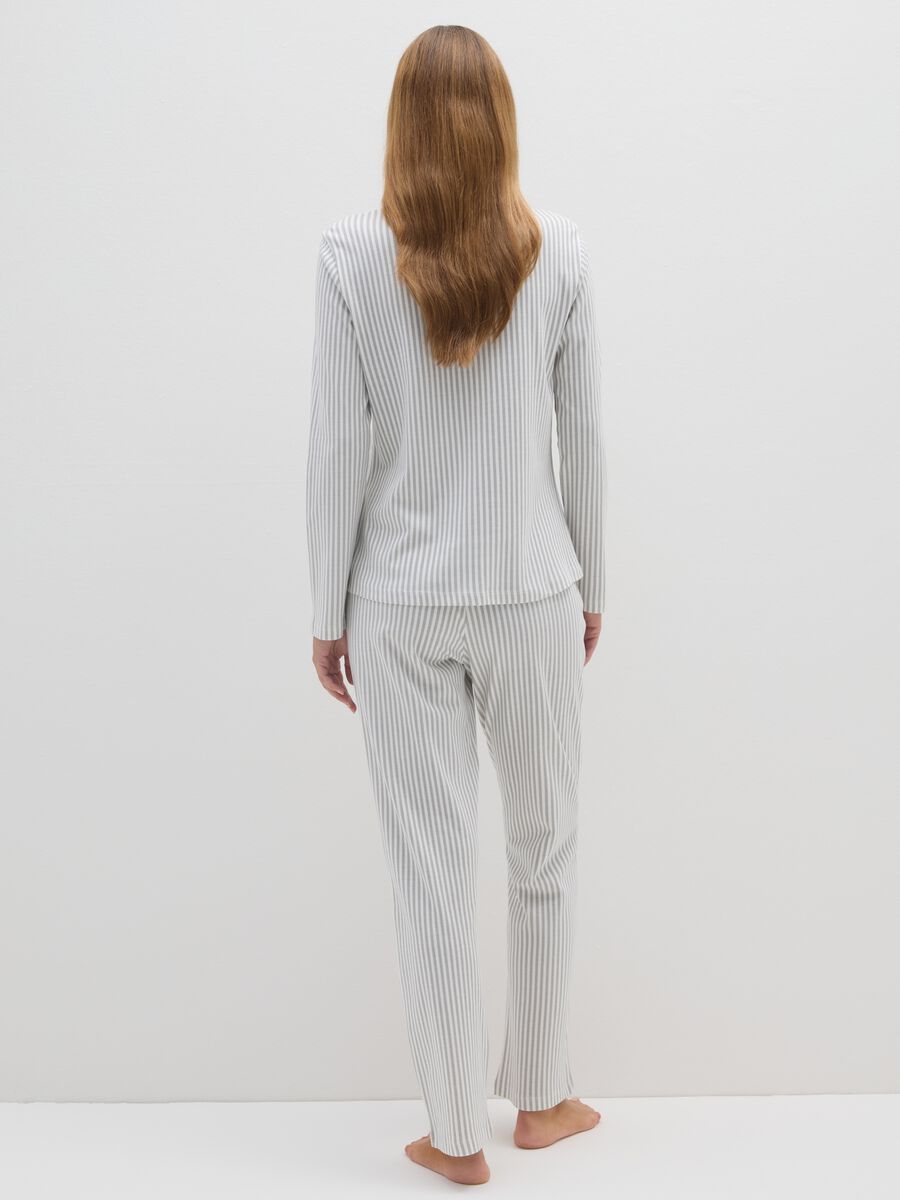 Multicoloured pure cotton pyjamas, regular fit_2