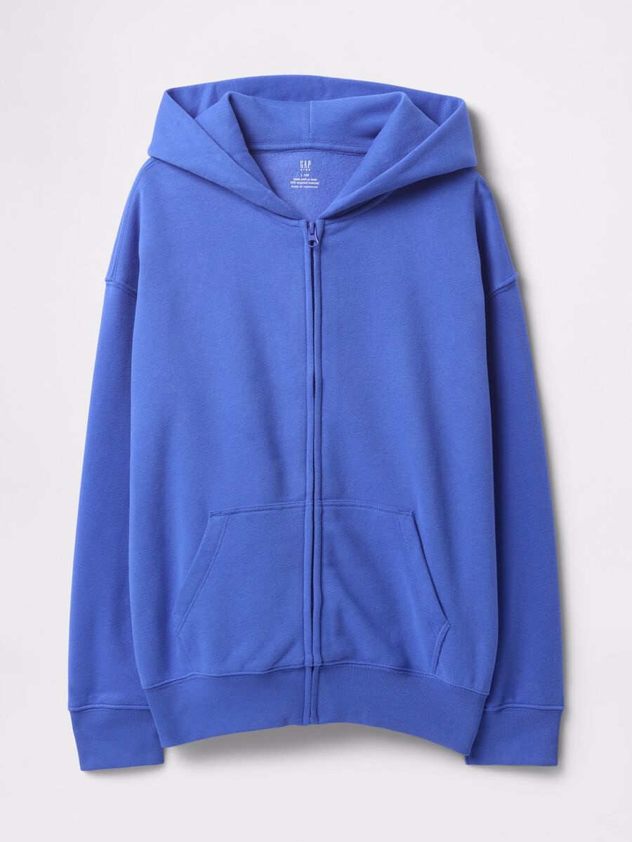Full-zip in cotone con cappuccio_3