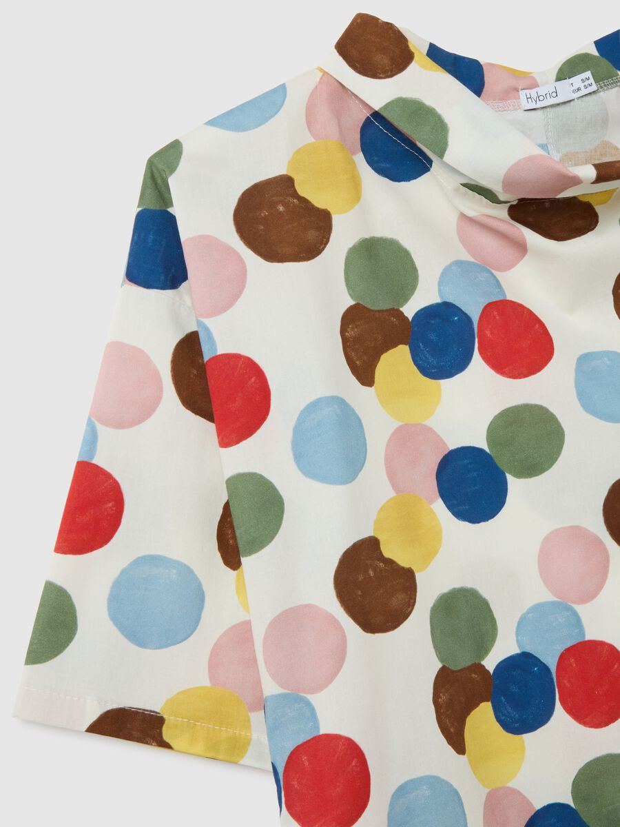 Women's cotton blend multicolour regular fit top_1