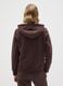 Brown cotton blend regular fit sweatshirt_3