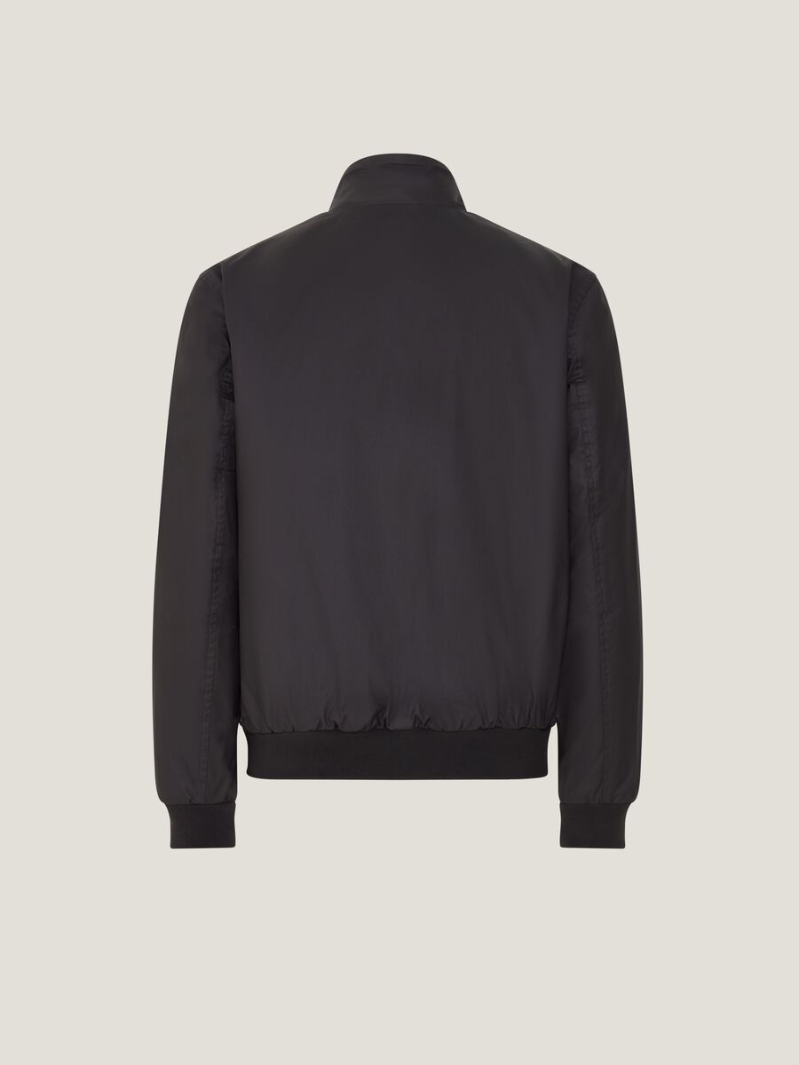 Bomber in cotone a collo alto_4