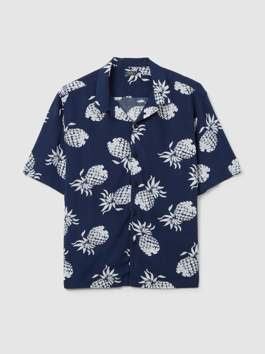 Men's Multicolour Viscose Over Fit Shirt_4