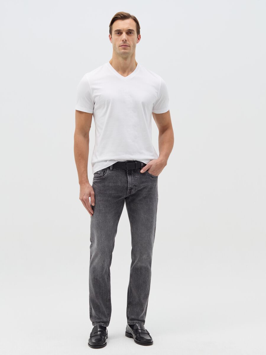 Jeans slim fit acid wash_0