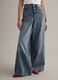 Wide Leg Blue Denim Pure Cotton Jeans_2