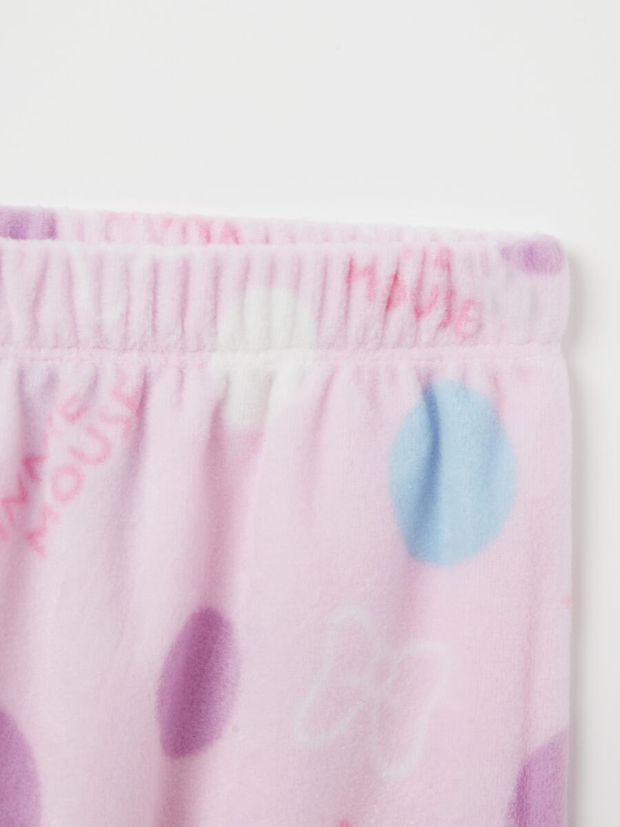 Fleece pyjamas with Minnie Mouse embroidery_3