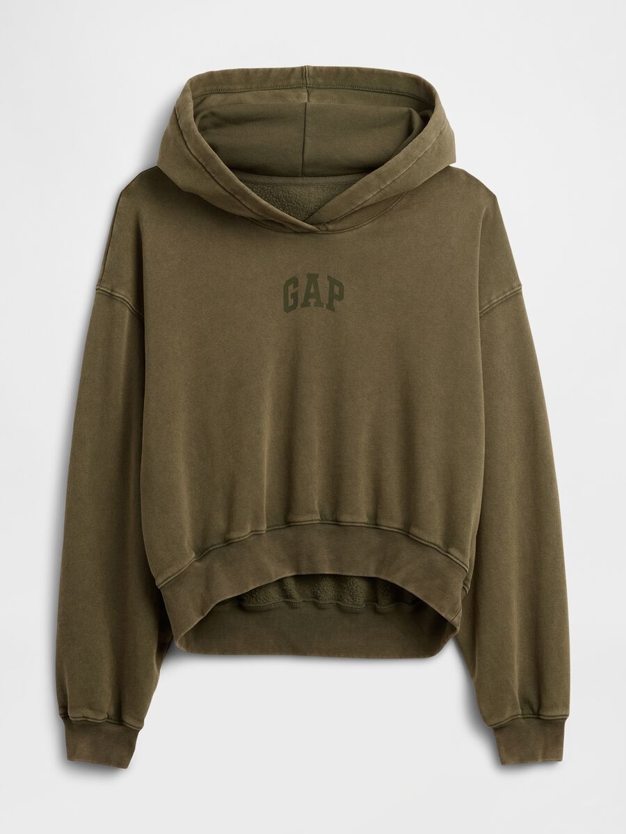 Felpa con cappuccio e logo_4