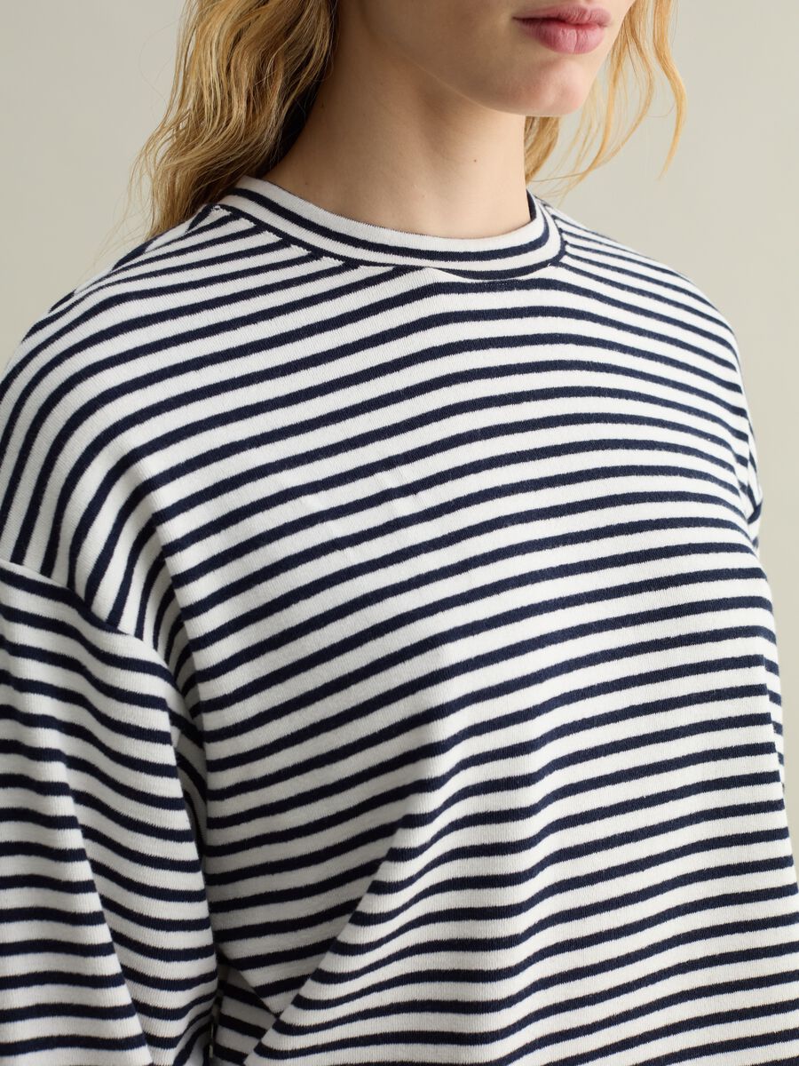 Sweatshirt with thin stripes_3
