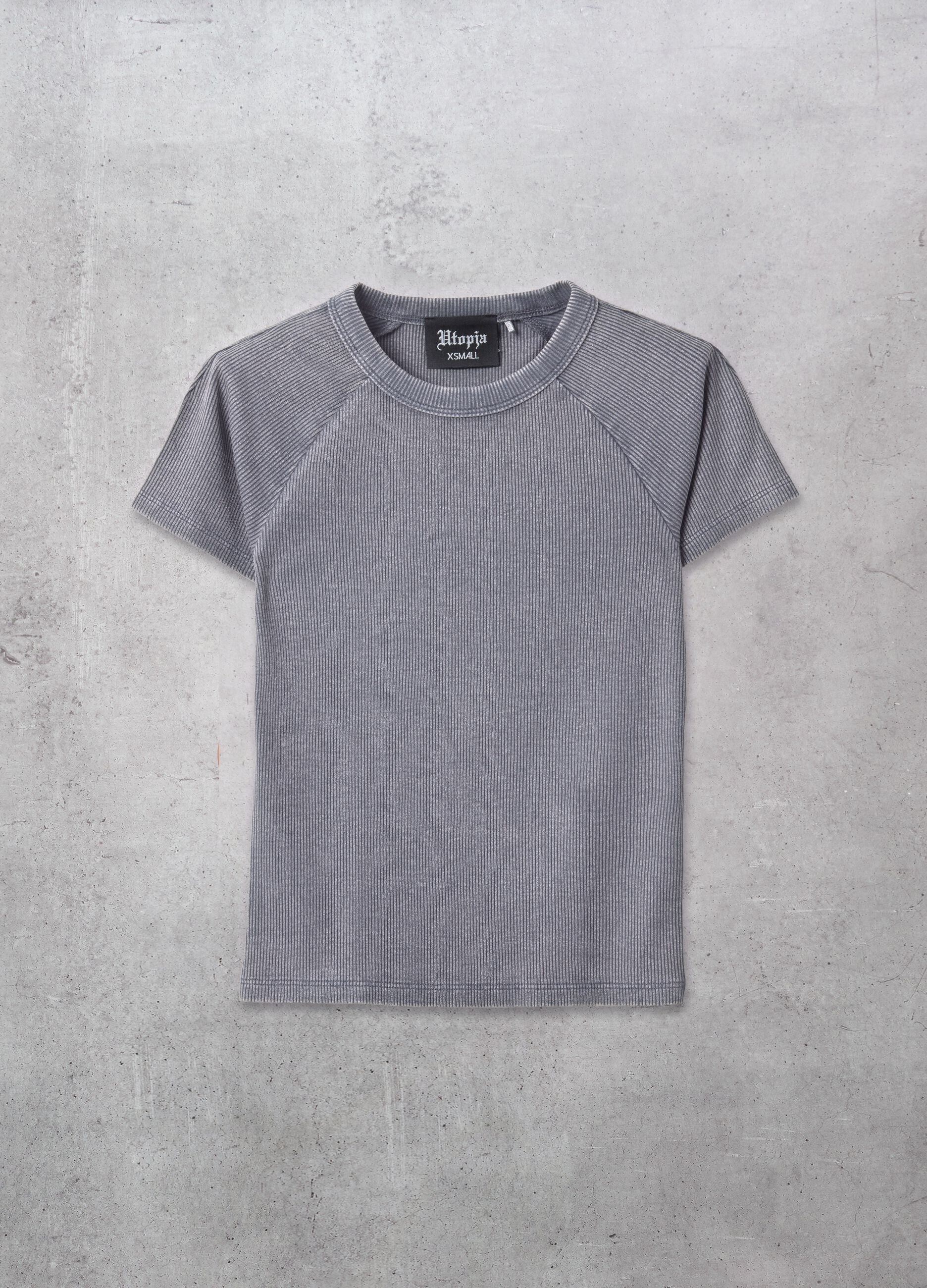Ribbed Perfect T-shirt Vintage Grey