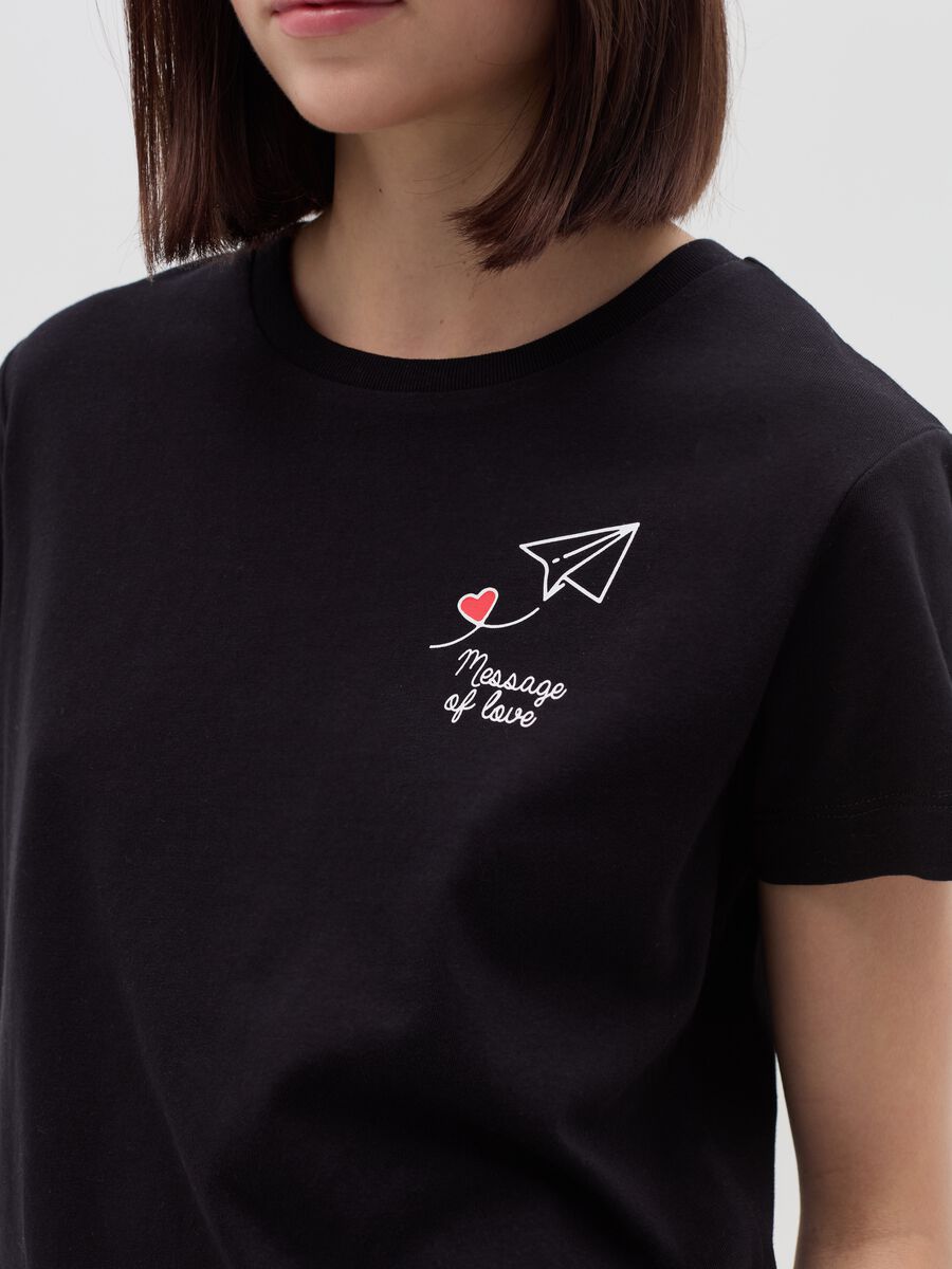 Cotton T-shirt with print_3
