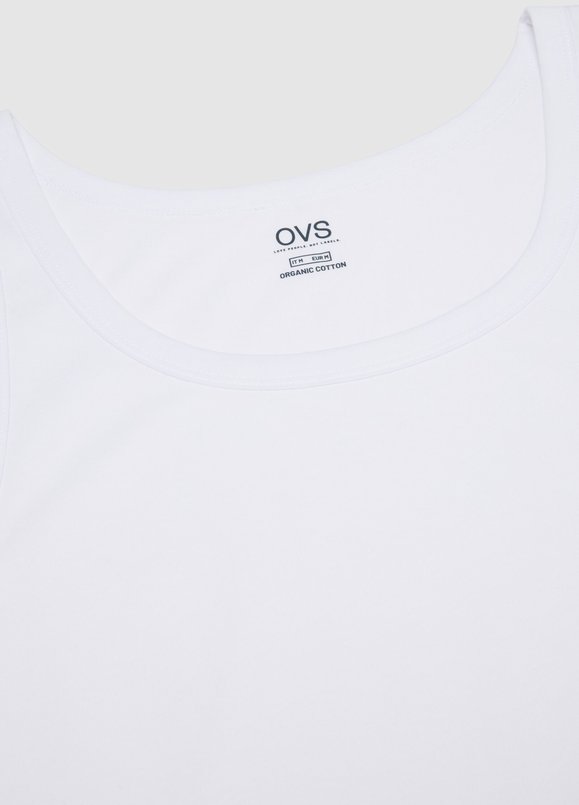 Men's White Pure Cotton Vest