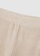 Beige wide leg stretch cotton trousers_5