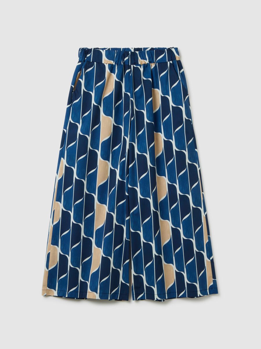 Women's multicolour cotton trousers with regular fit_4