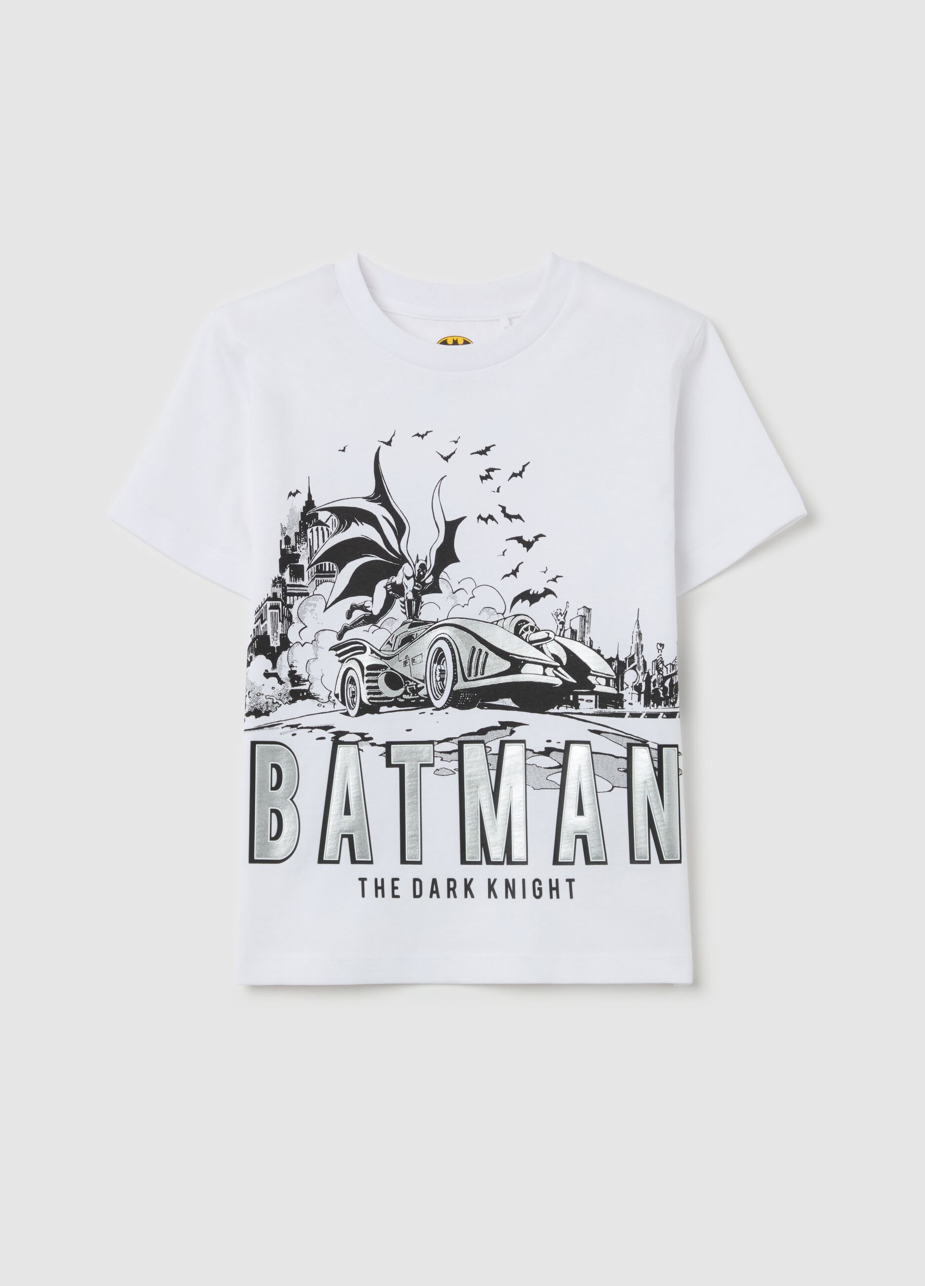 Cotton T-shirt with Batman print
