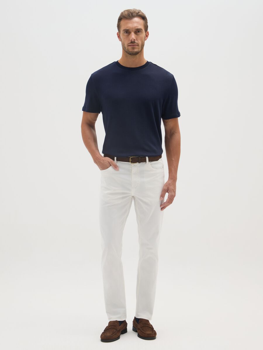 Blue Regular Fit Pure Cotton T-shirt_1