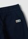 Children's blue cotton trousers with regular fit_3