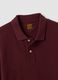 Polo rossa in piquet di puro cotone organico a maniche lunghe regular fit_2